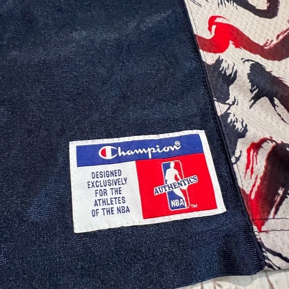 Vintage Boys Kids New Jersey Nets NBA Basketball Sports Champion Warmup Jersey - Picture 10 of 11